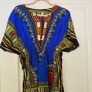 Two Dashiki Shirt Dresses